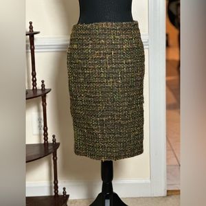 Tweed Dark Academia Pencil Skirt
